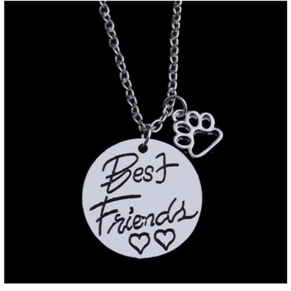 NWT 925 BEST FRIENDS AND PAW NECKLACE - Picture 2 of 2